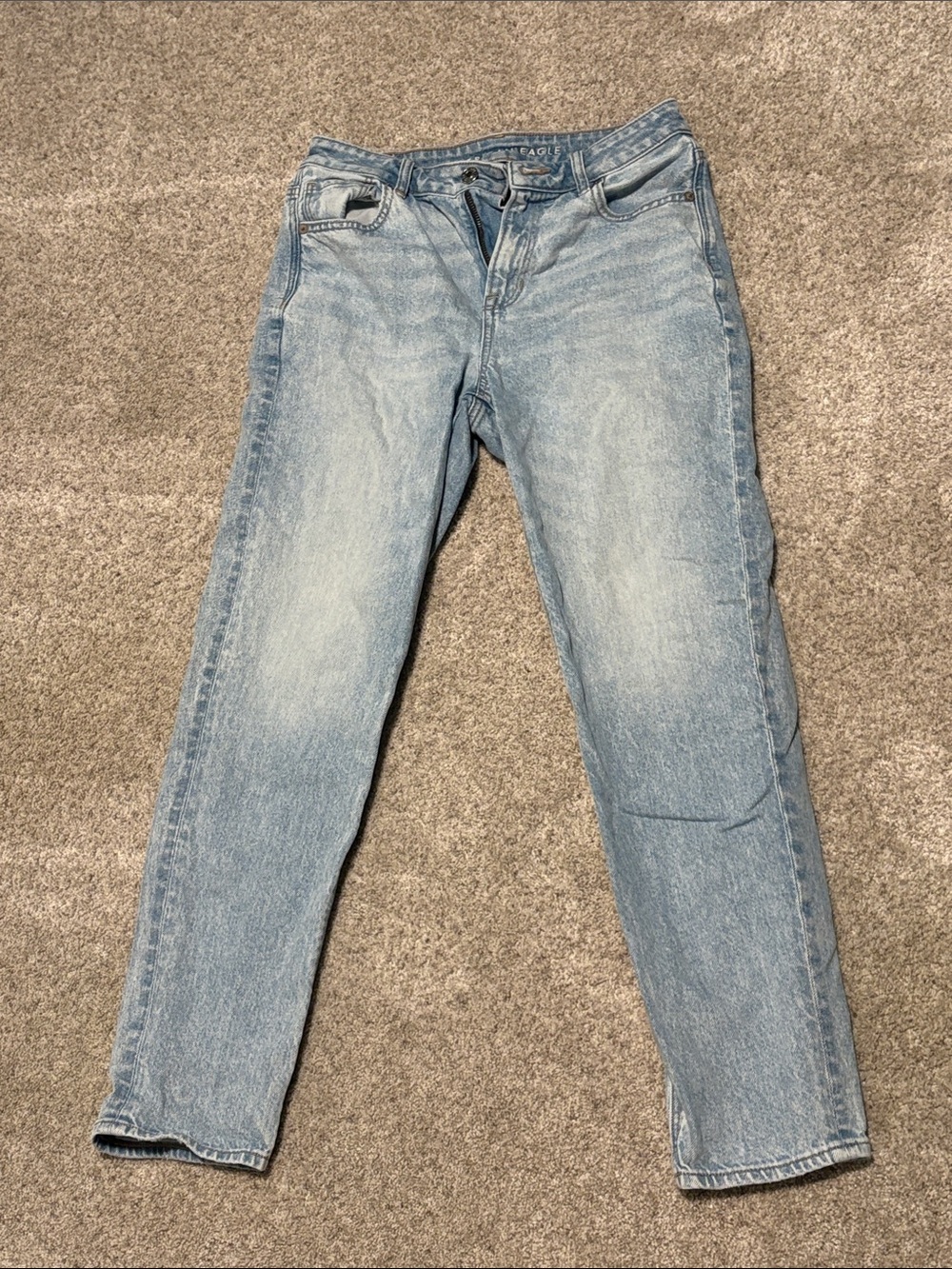 American Eagle Outfitters Light Wash Straight Leg Jeans